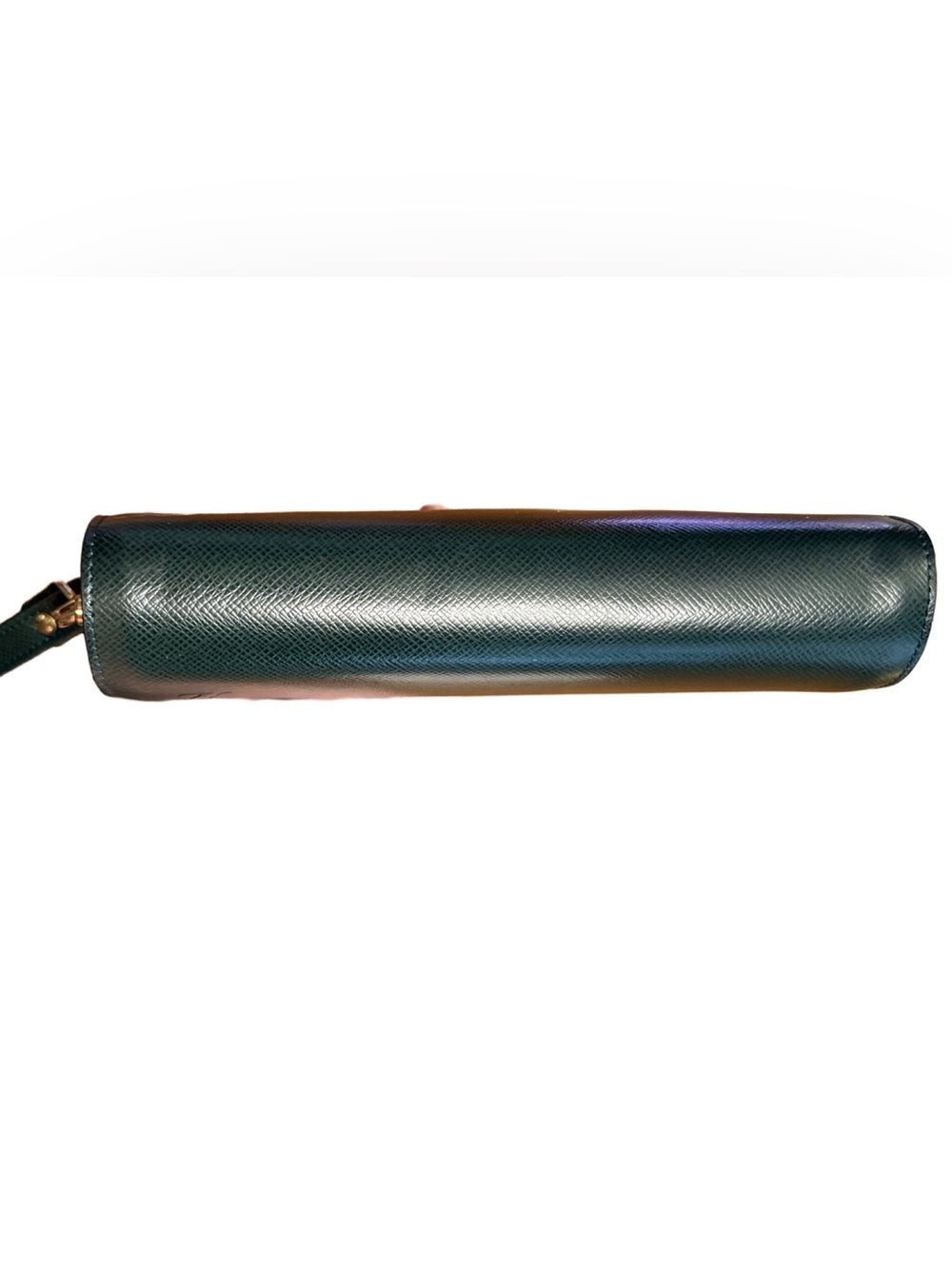 Louis Vuitton Taiga Leather Green Leather Zip Wristlet Organizer Clutch w Box - Picture 7 of 14